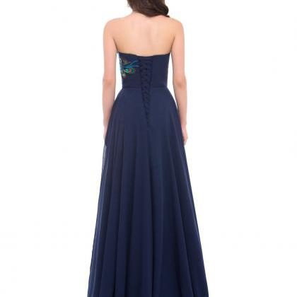 Hanyige Graceful Long Strapless Embroidery Prom..